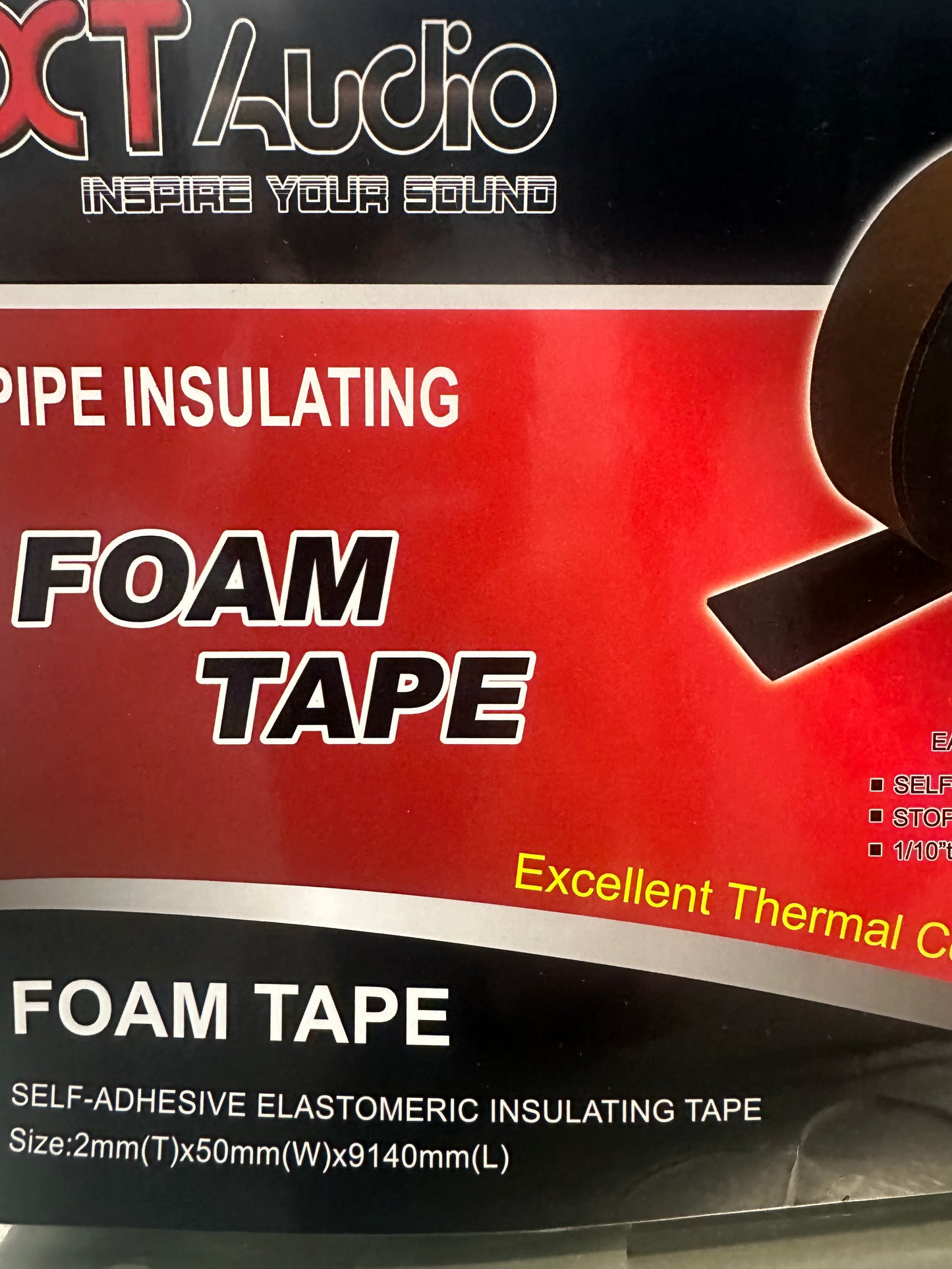 XT AUDIO FOAM TAPE 30FT ROLL (3x50x9140MM)