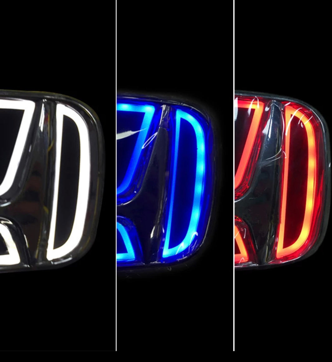 5D Car Emblem Badge Logo Light For Honda Accord civic Fit Odyssey Pilot CRV XRV Stream insight city LED Emblem Badge Logo Light
