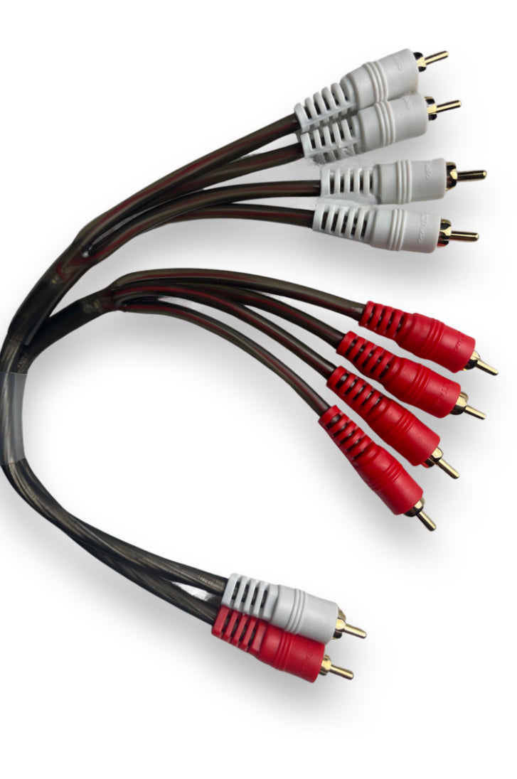 XT AUDIO  CABLE DISTRIBUIDOR RCA 2MALE TO 8MALE